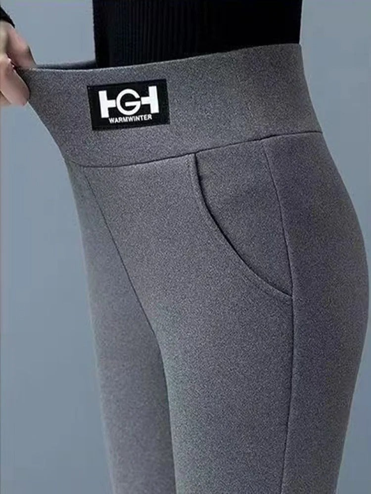Icone™ PocketLeggings: Højtaljet Vinter Lomme Leggings