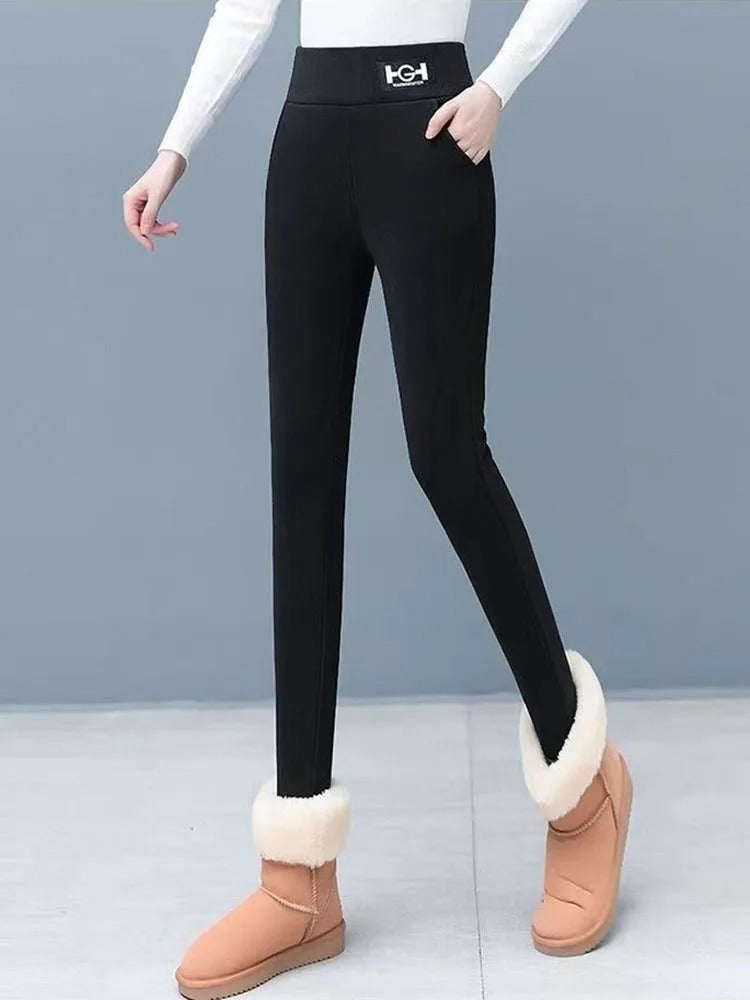 Icone™ PocketLeggings: Højtaljet Vinter Lomme Leggings