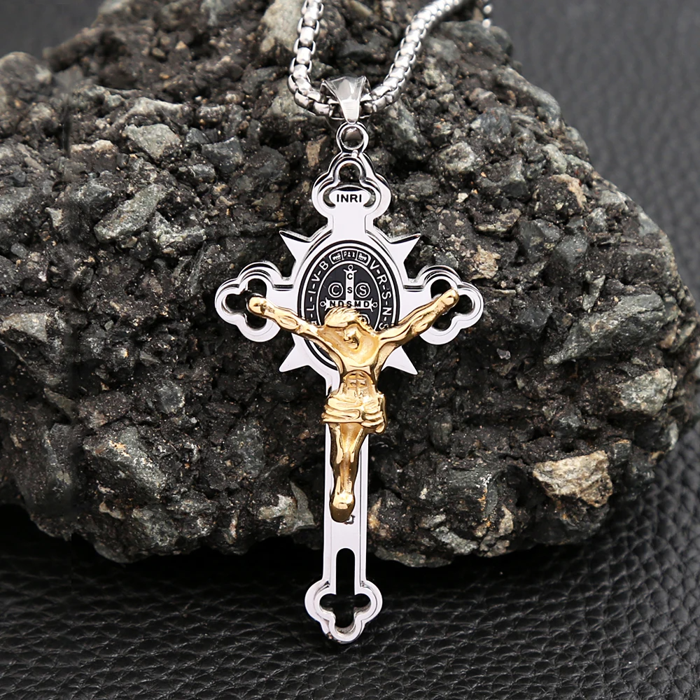 Jewelance™ CrossProtection 1+1 GRATIS: Åndelig Beskyttelse Kors Vedhæng Halskæde Med Gaveæske