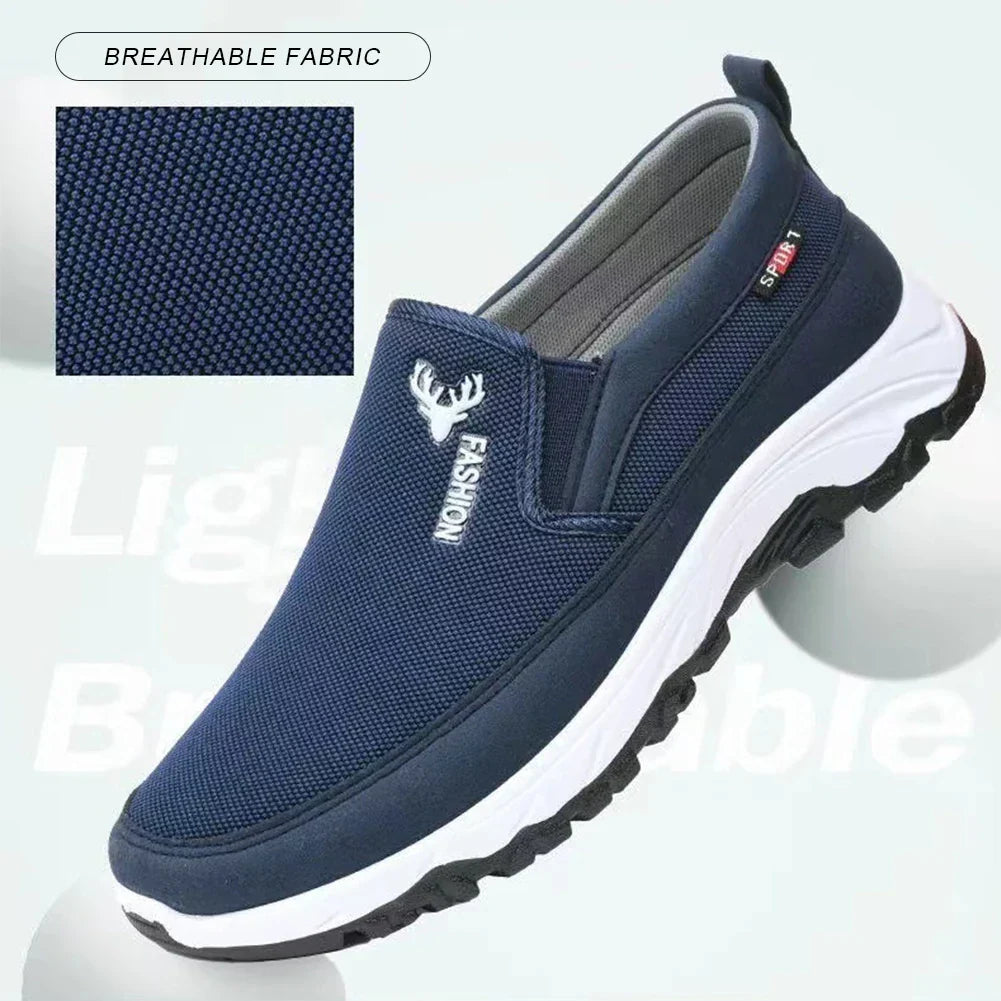 Happy™ EasyShoes: Mænds Stilfulde Tilfældig Komfortable Smutte-På Båd Let Sko