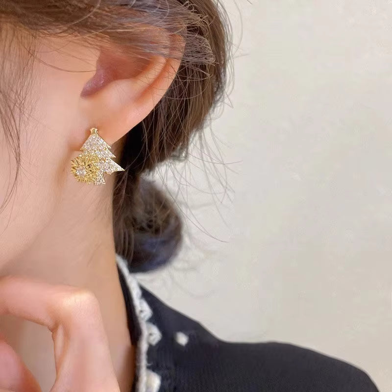 Jewelance™ SnowflakeEarrings 1+1 GRATIS - Elegant Jule Rotérbar Snefnug Mode Øreringe