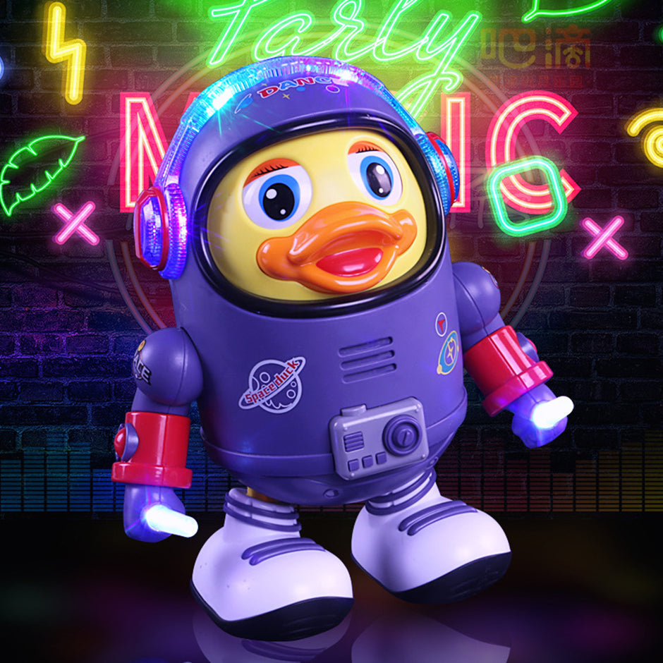 Kletshuts™ DancingDuck – Interaktiv Musikalsk Rum Dansende And Astronautlegetøj