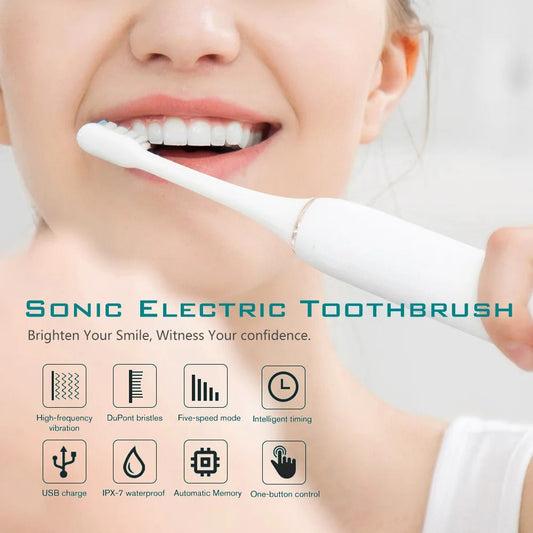 SonicToothBrush - Elektrisk Sonisk Tandbørste Til Voksne