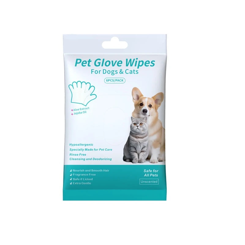 DogCatFri™ GloveWipes: Deodoriserende Handskerens Til Kæledyrpleje Og Rengøring