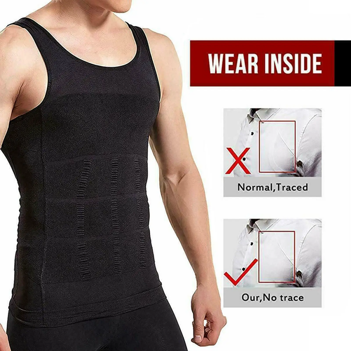 Icone™ BodyShaper 1+1 GRATIS - Mænds Stilige Slanke Færdige Tank Kropp Formere