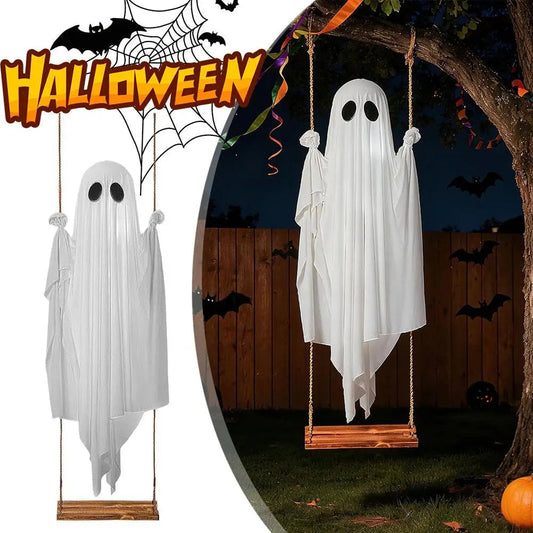 SpookyDecor - Svingende Spøgelse Halloween Spooky Dekoration