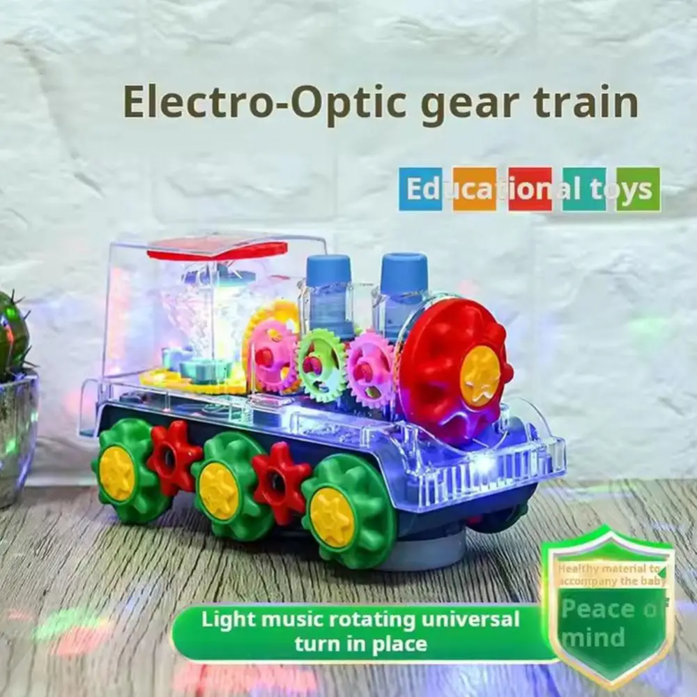 Kletshuts™ DancingTrain: Lys Op Automatisk Dansende Tog Med Synlige Tandhjul