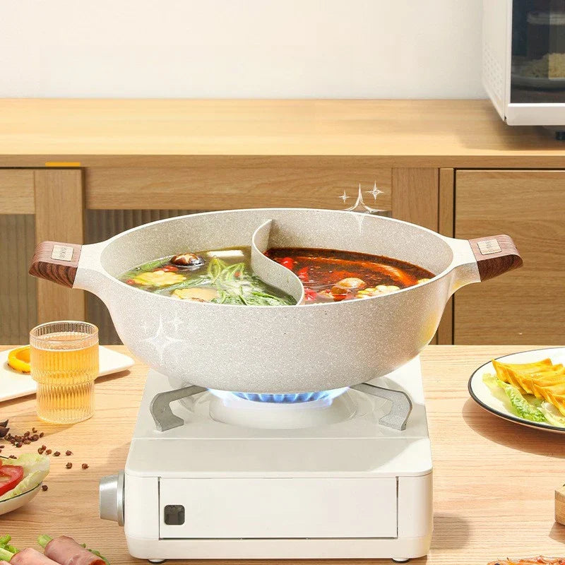 Globetrek° DualPot - Yin Yang Design Non-Stick Gryde Med Dobbelt Bund
