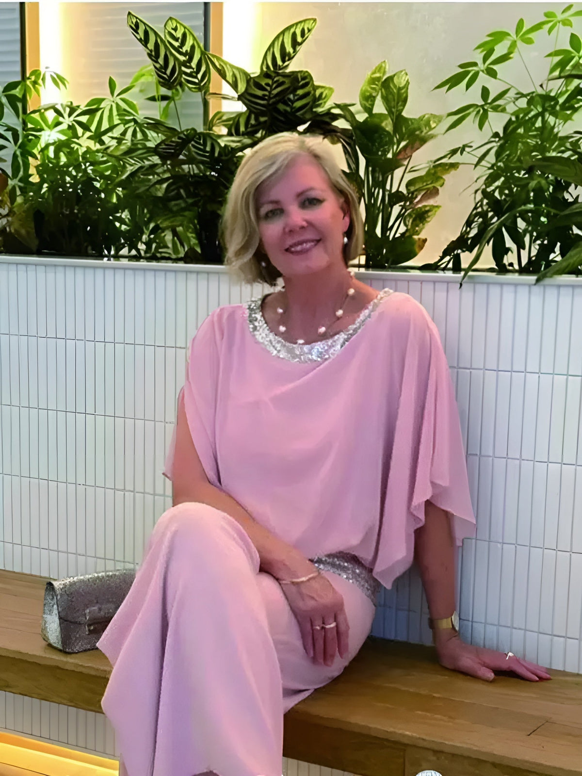 Icone™ LuxurySet: Elegant To-Delt Glitrende Luksus Sæt