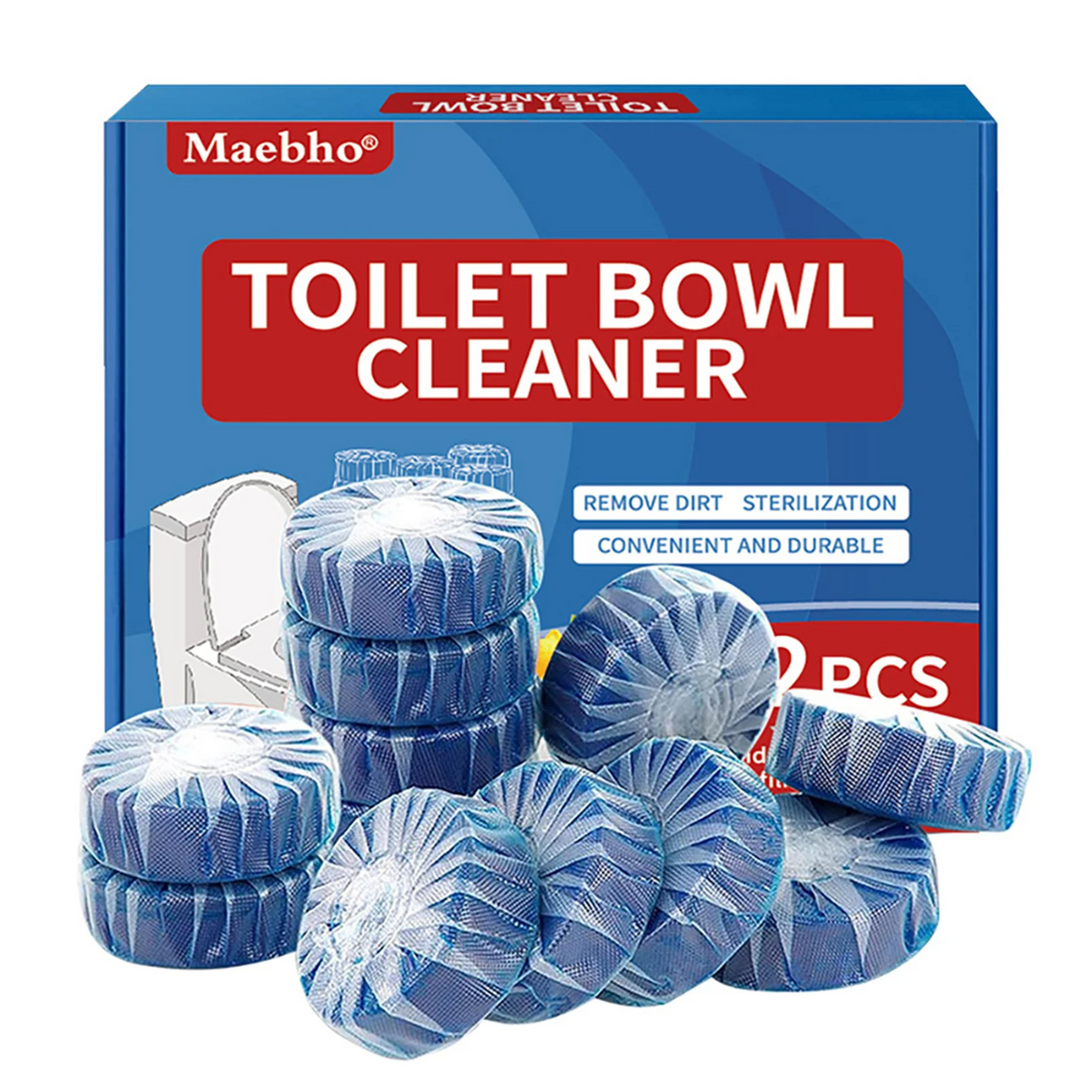 Cleaner Pro° ToiletTablets: Automatisk Drop-In Toiletrens Tabletter