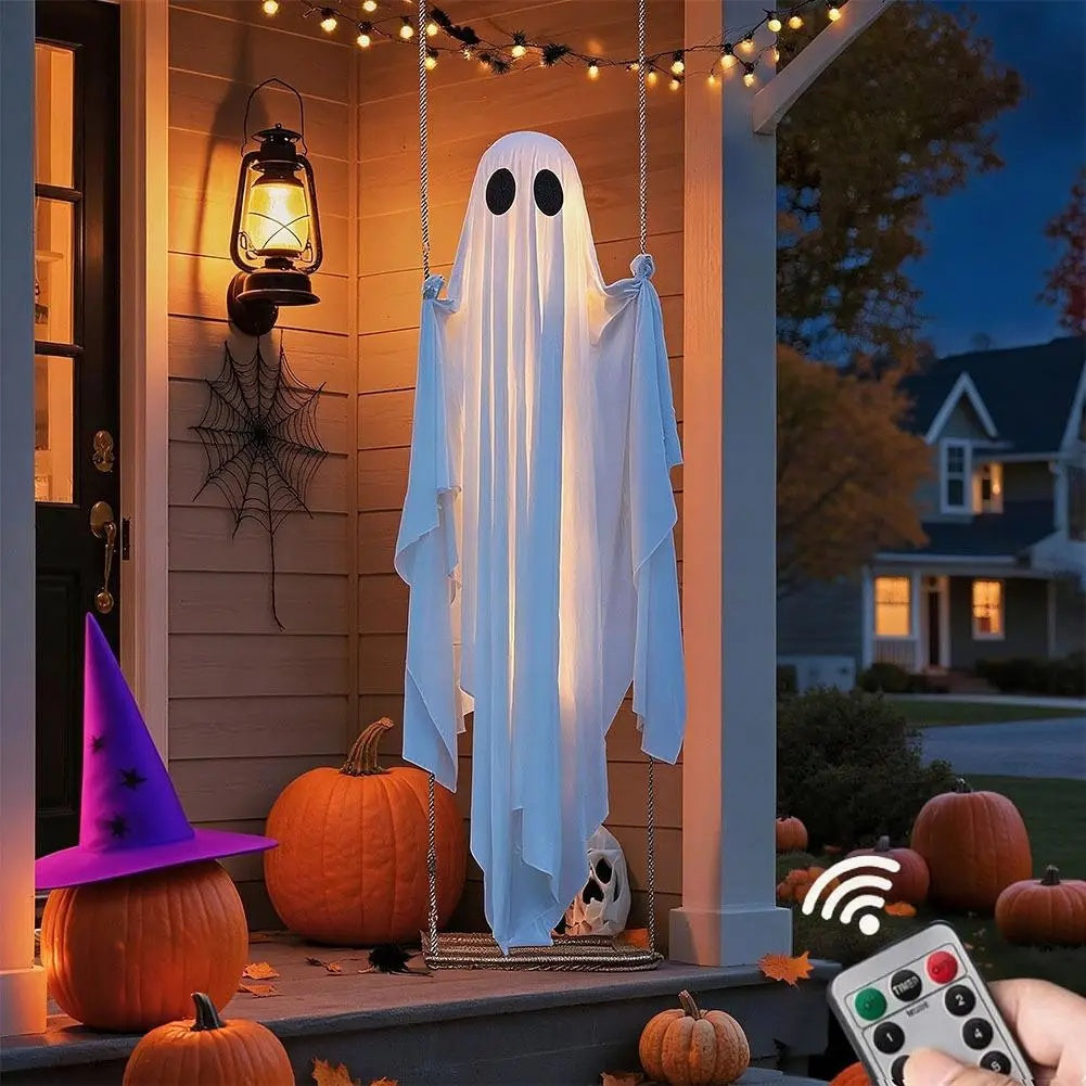 SpookyDecor - Svingende Spøgelse Halloween Spooky Dekoration