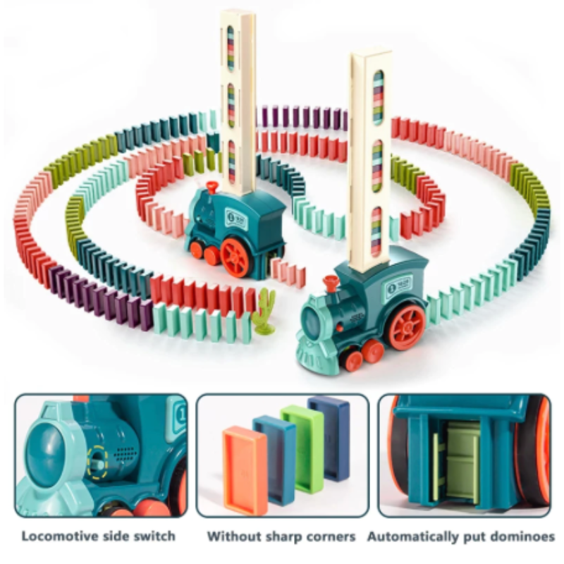 Kletshuts™ DominoTrain - Automatisk Domino Lægning Tog Sæt