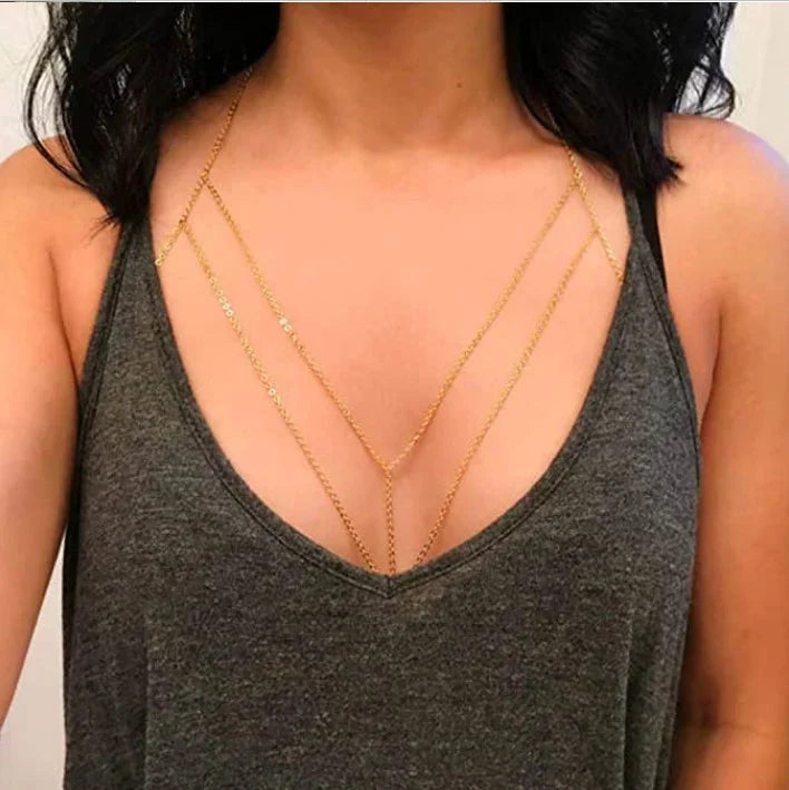 Jewelance™ BodyChain 1+2 GRATIS - Sexy Lagdelt Kæde BH Tilbehør