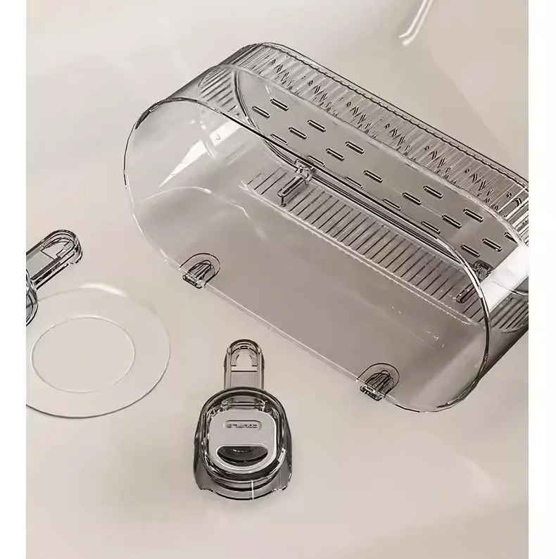 GlideHold® OrganizerRack: Organisator Opbevaringsreol Med Vand Drænhul