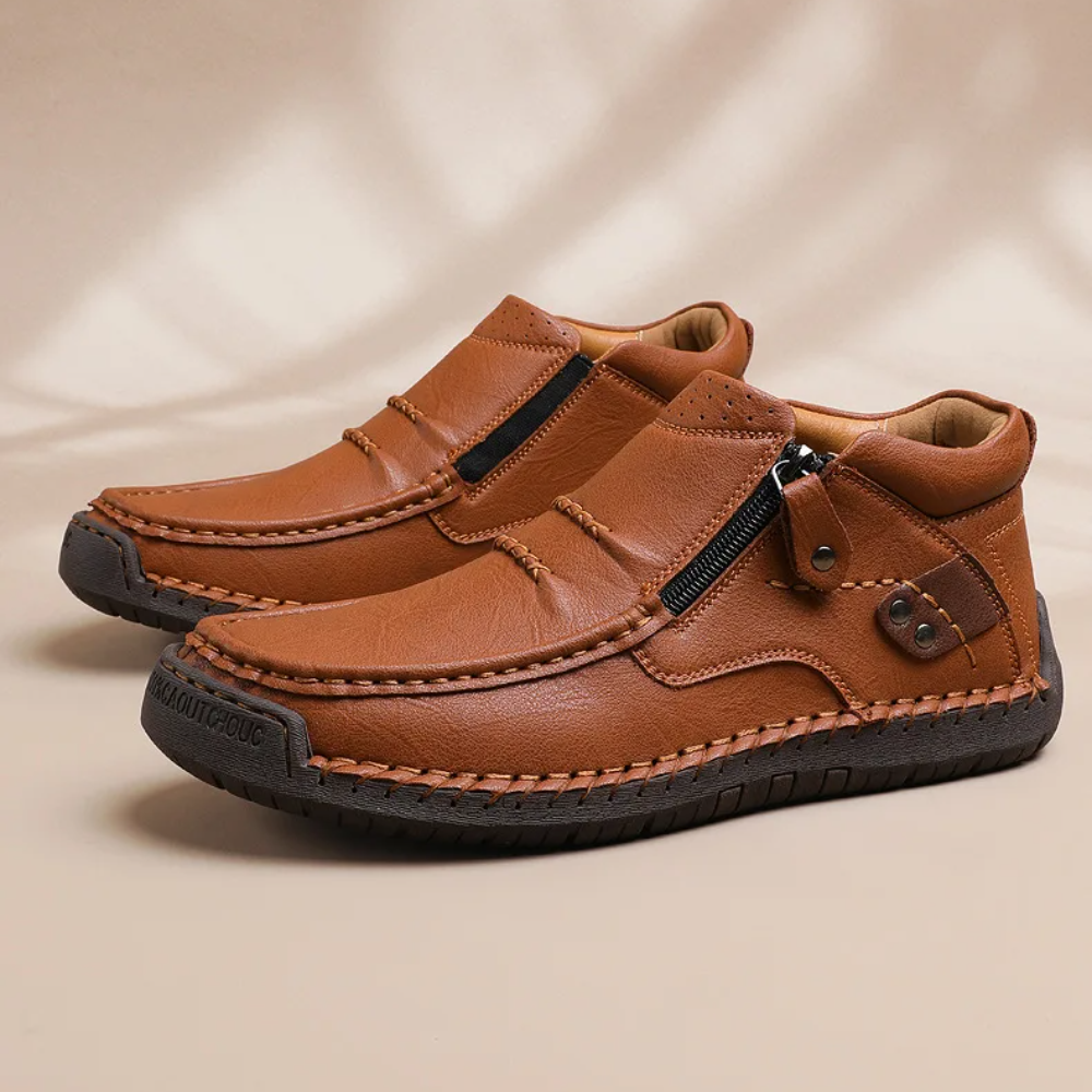 Happy™ ClassyBoots: Mænds Stilfuld Let Slip-On Retro Elegant Støvler