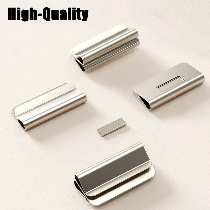 GlideHold® CurtainHolders 2+2 GRATIS: Elegant Minimalistisk Magnetisk Gardinholdere