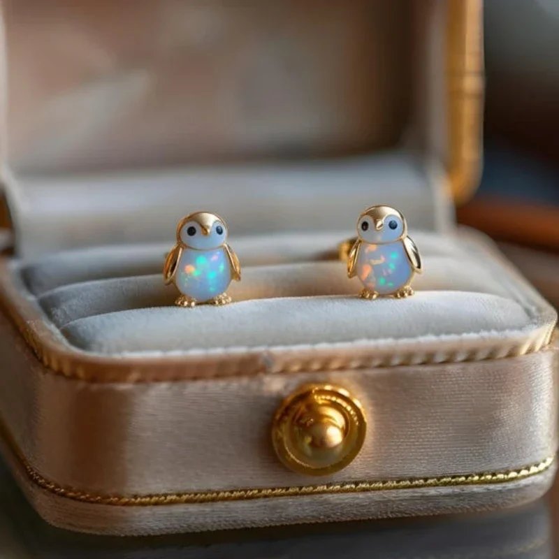 Jewelance™  PenguinEarrings 1+1 GRATIS: Søde Elegante Pingvin Stud Mode Øreringe