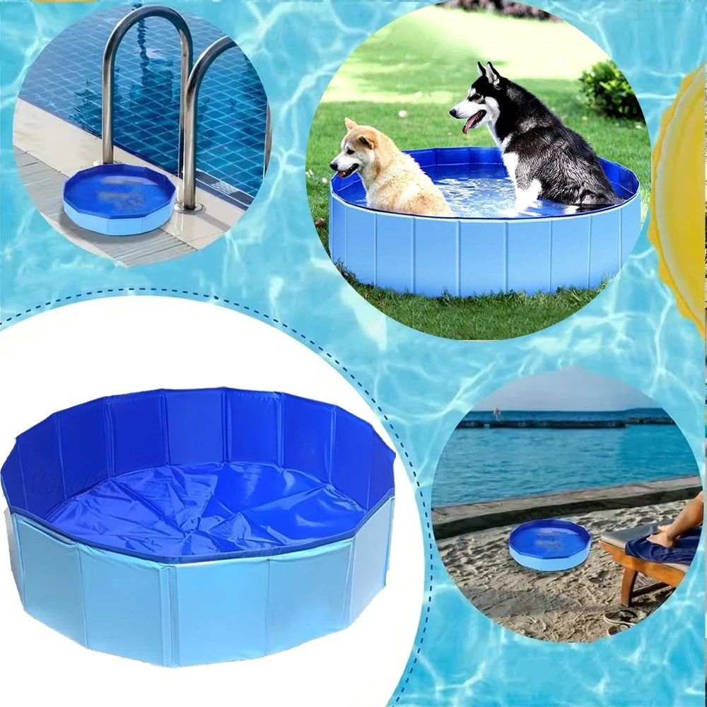 DogFri™ PawPool: Hundebad og Splash Sjov Sammenfoldelig Husdyr Swimmingpool