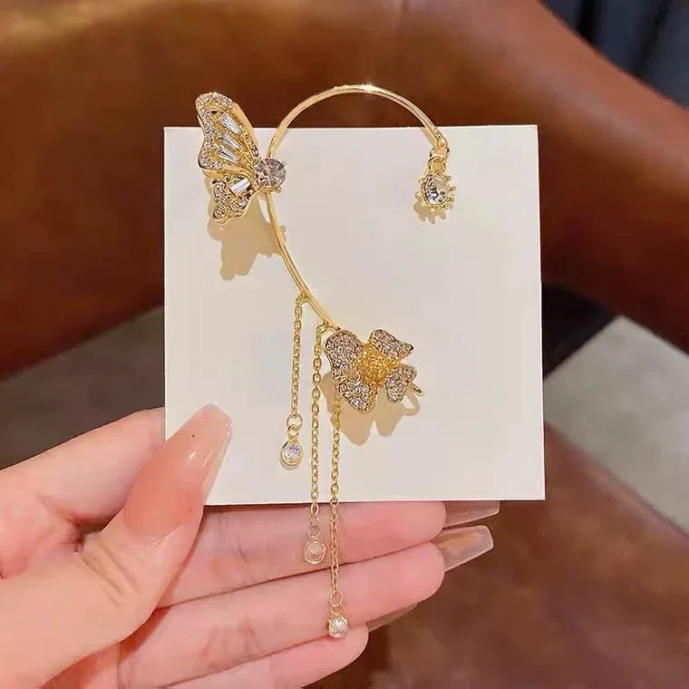 Jewelance™ EarCuffs 1+1 GRATIS: Luksus Mode Sommerfugl Zircon Kvast Øre Manchetter