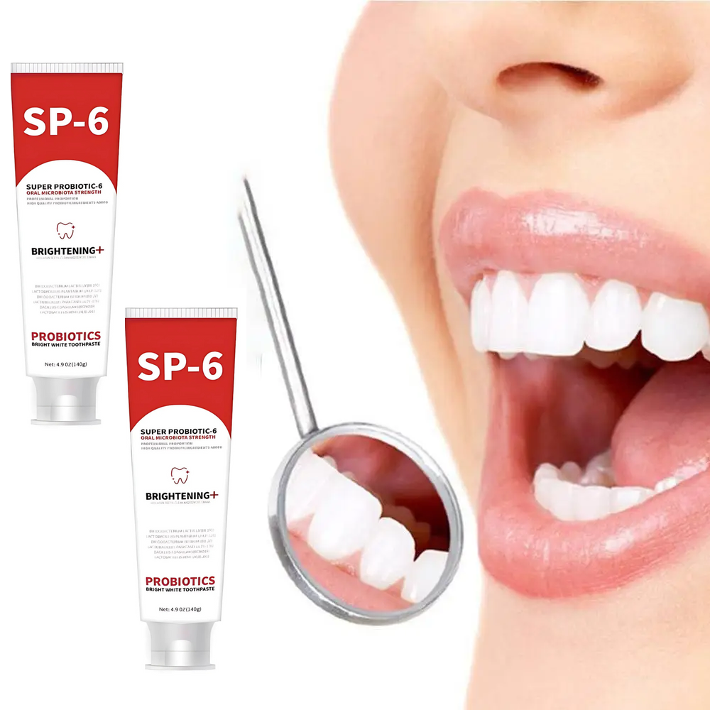 ProbioticToothpaste 1+1 GRATIS: Mild Hvidning Styrkende Probiotisk Tandpasta