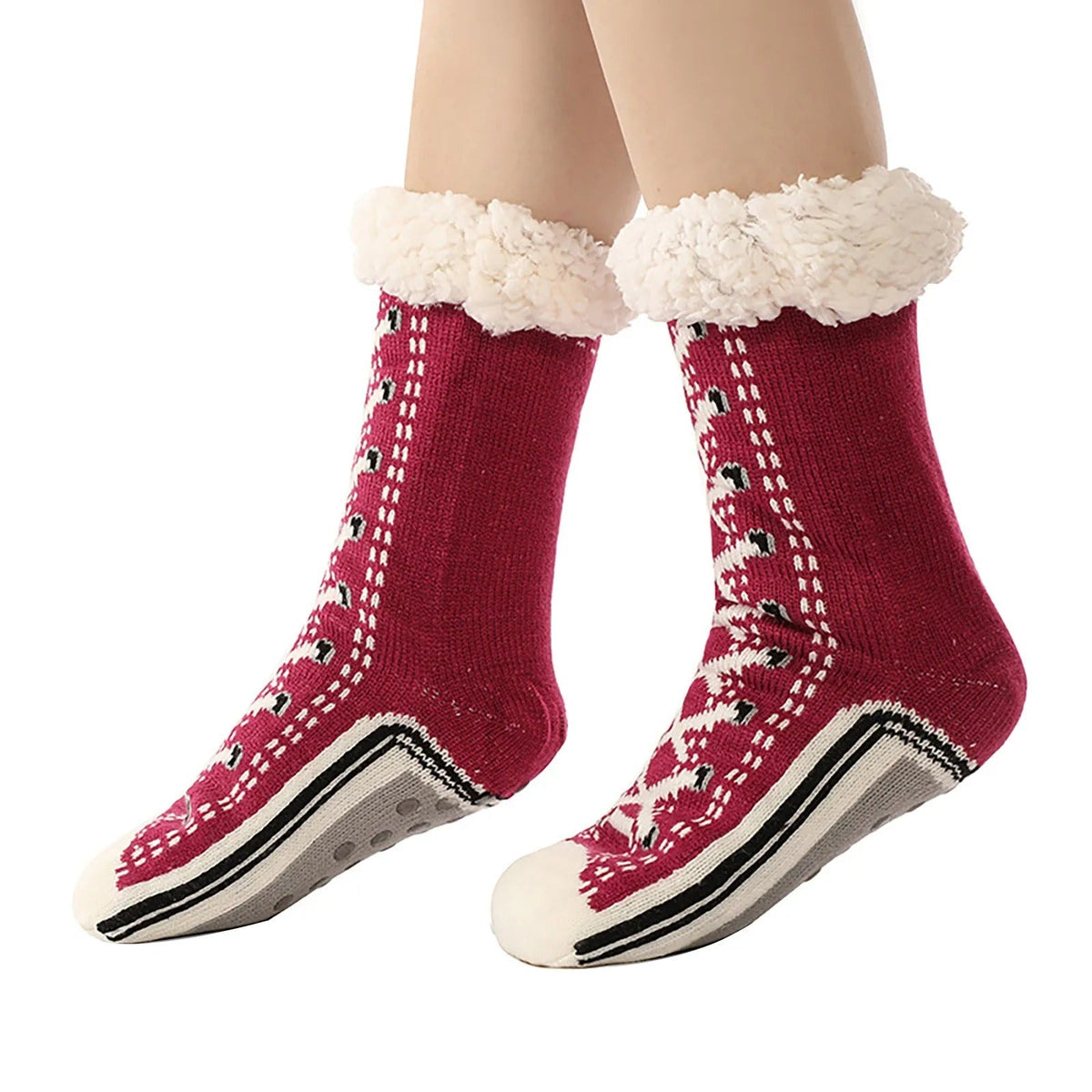 Happy™ HomeSocks: Fluffy Tyk Vinter Hjemmestrømper