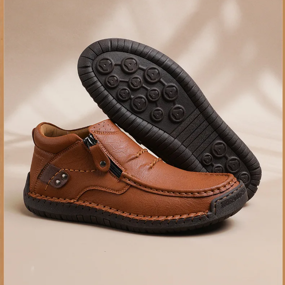 Happy™ ClassyBoots: Mænds Stilfuld Let Slip-On Retro Elegant Støvler