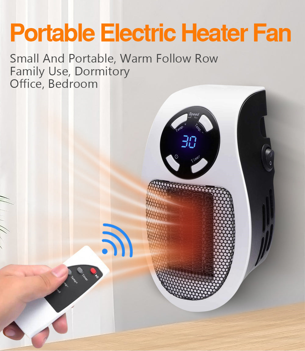HeaterFan - Bærbar Elektrisk Varmeapparat Ventilator