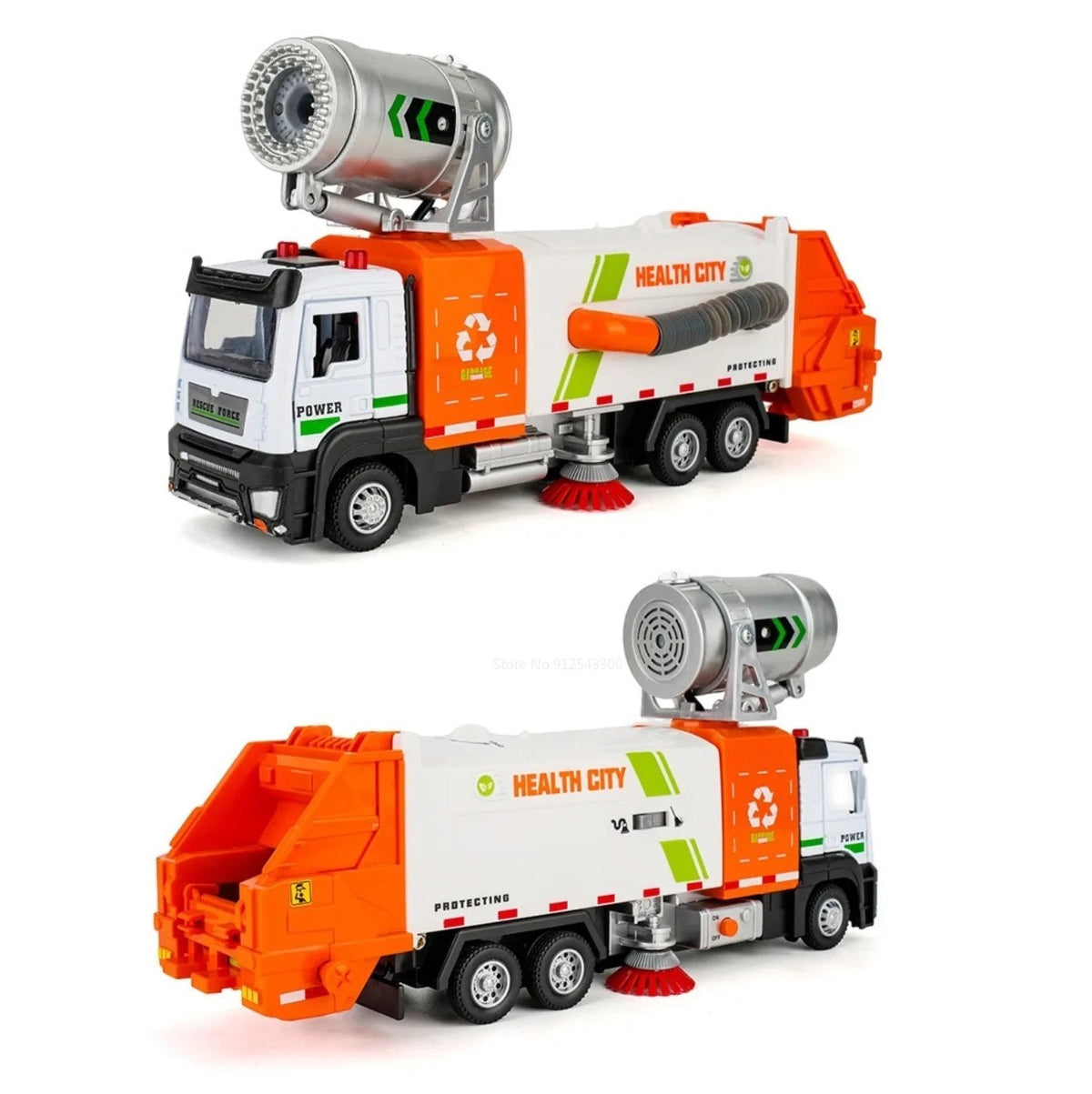 Kletshuts™ CleaningTruck: Realistisk Mini Gadefejningslegetøj Til Børn
