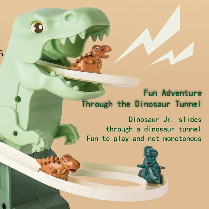 Kletshuts™ DinoSlide: Automatisk Dino Slide Spor Legetøj Til Børn