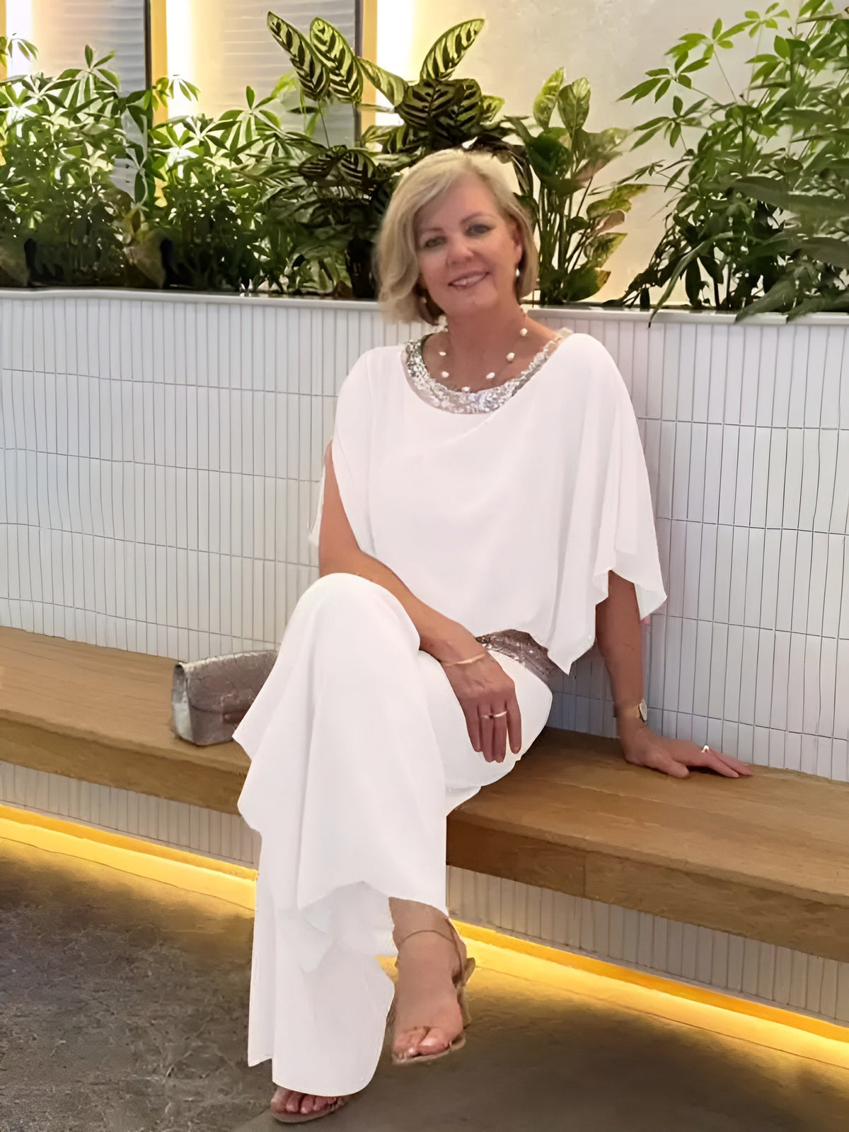 Icone™ LuxurySet: Elegant To-Delt Glitrende Luksus Sæt