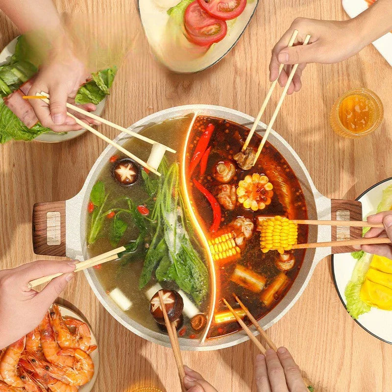 Globetrek° DualPot - Yin Yang Design Non-Stick Gryde Med Dobbelt Bund
