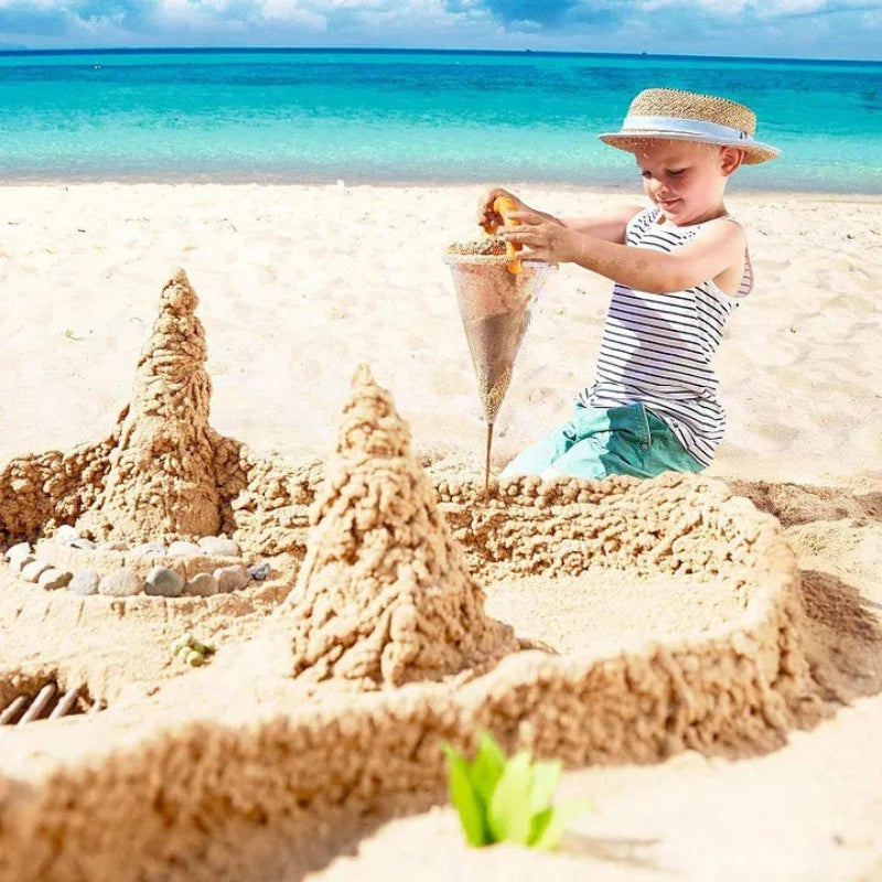Kletshuts™ SandToy: Interaktiv Sand- Og Vandtragt Strandlegetøj Sæt