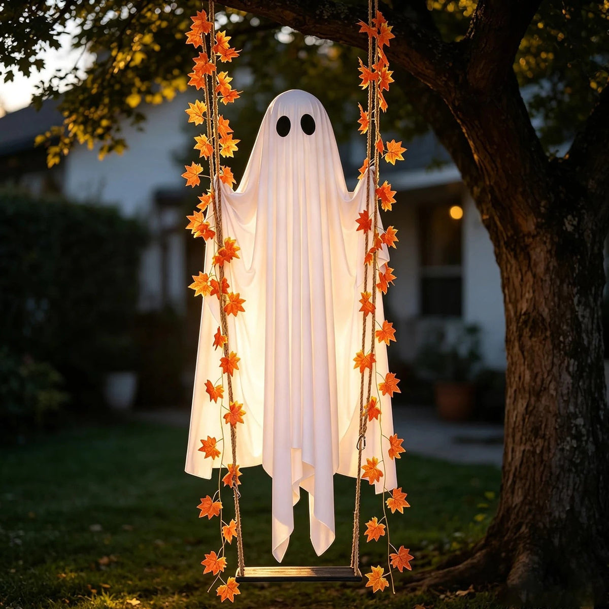 SpookyDecor - Svingende Spøgelse Halloween Spooky Dekoration
