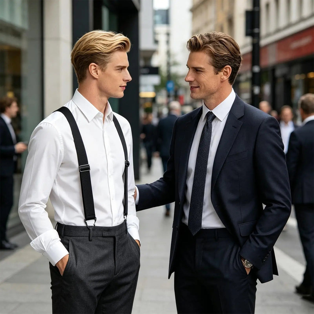 PremiumSuspenders 1+1 GRATIS: Justerbare Stropper Premium Clips Suspenders