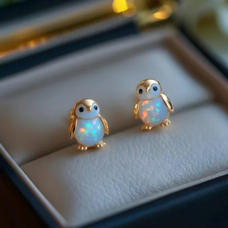 Jewelance™  PenguinEarrings 1+1 GRATIS: Søde Elegante Pingvin Stud Mode Øreringe