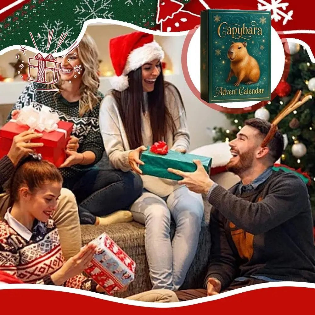 Kletshuts™ CapybaraAdvent: Sødt Og Sjovt Feriegave Capybara Julekalender