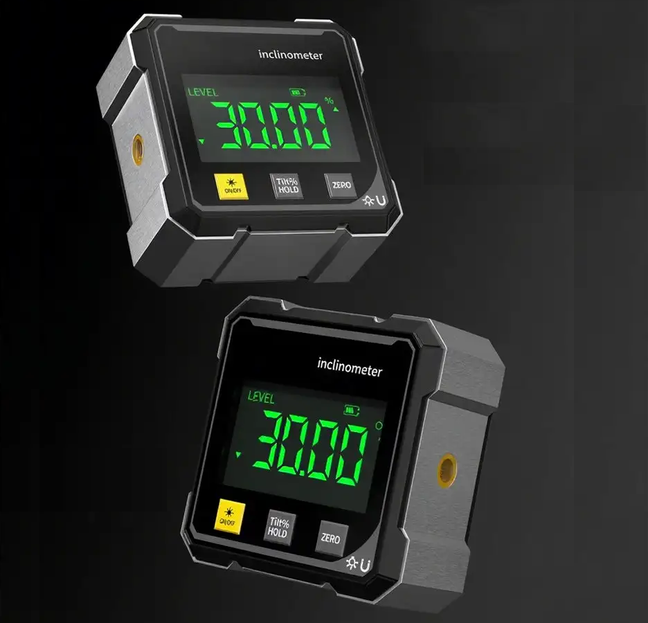 Globetrek° DigitalInclinometer: Digital Magnetisk Sider Laser Hældningsmåler