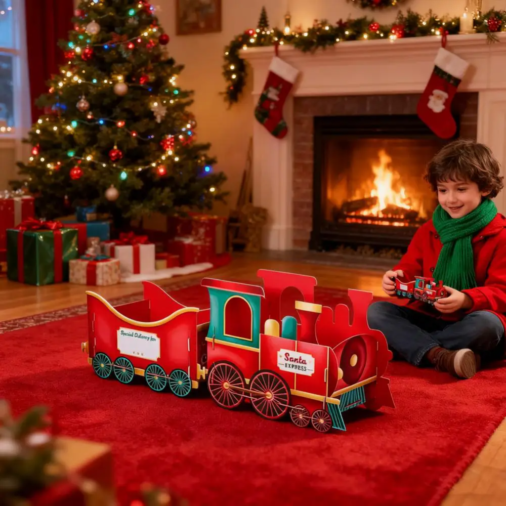 GiftTrain™ - Personliggjort Magi Jul Gave Tog Dekoration