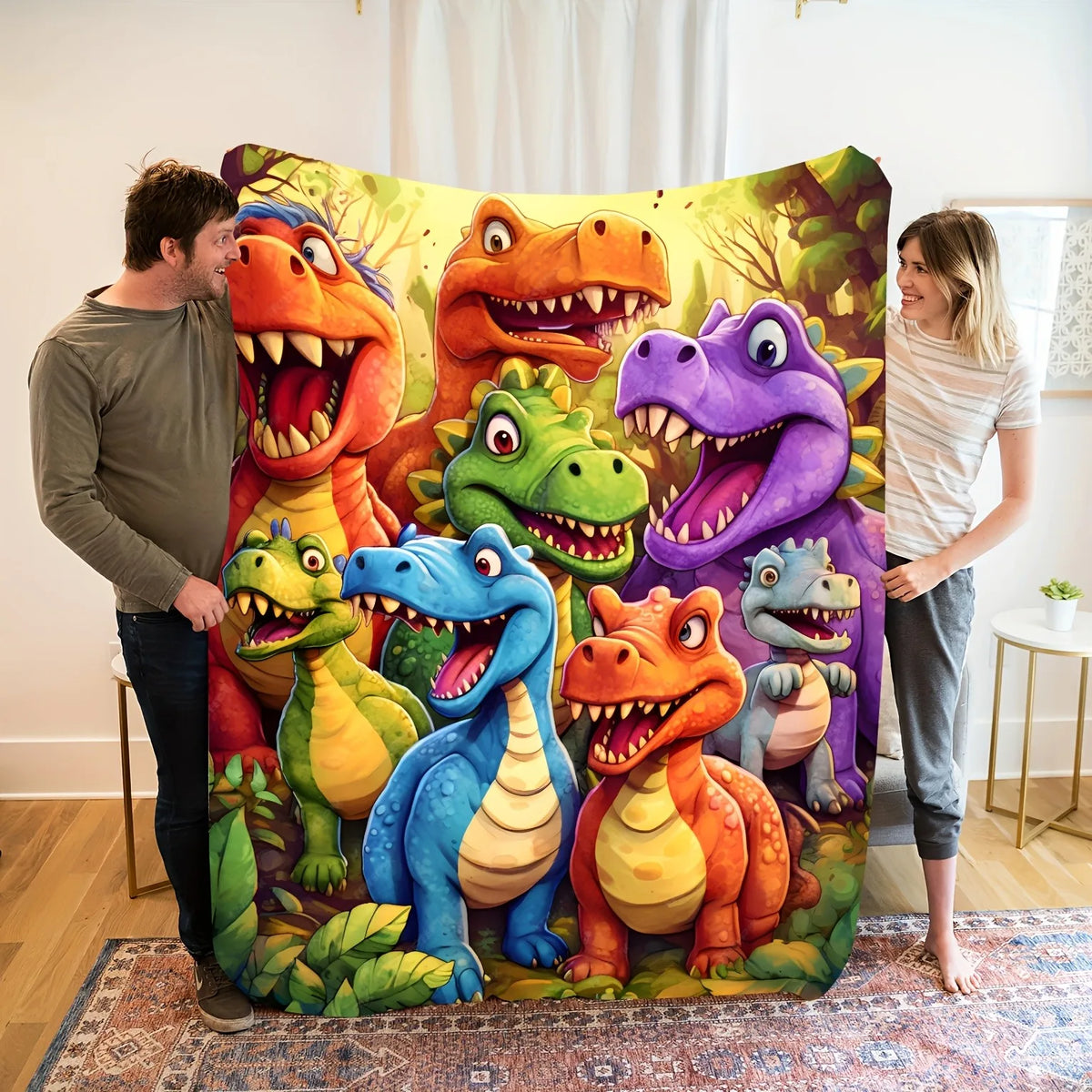 Kletshuts™ DinosaurBlanket: Blødt Og Hyggeligt Børn Kaste Dinosaur Tæppe