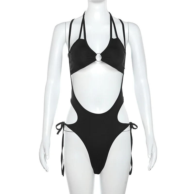 Icone™ MeshBodysuit: Kvinders Hul-Ud Langærmet Mesh Bodysuit