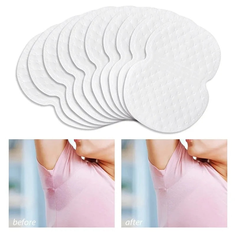 SweatPads 1 Sæt + 1 Sæt GRATIS: Åndbare Engangs Svedabsorberende Underarms puder