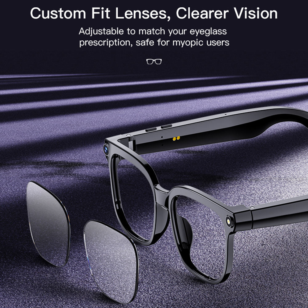 SmartVision - Moderne Design AI Briller Smart Vision Håndfri Kamera