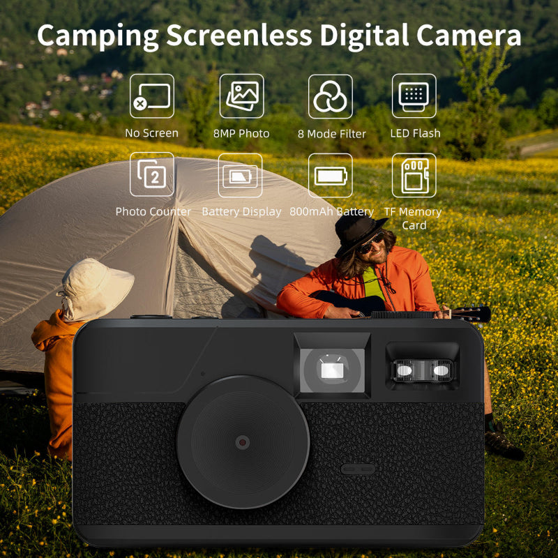 SnapCam - Klassisk Bærbar Retro Stil Skærmløs Digitalkamera