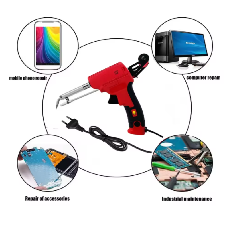 SolderingKit: 80W Ekstern Opvarmning Elektrisk Lodde Jern Pistol Kit