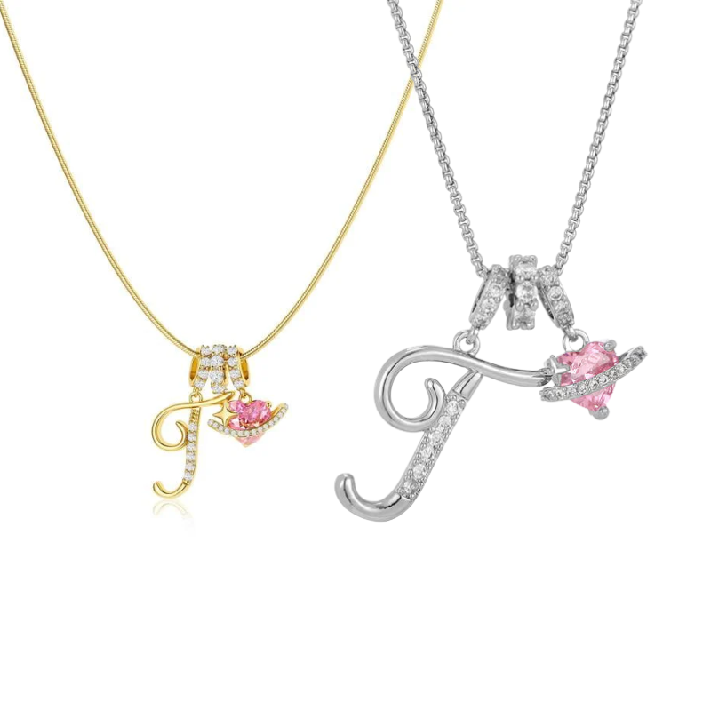 Jewelance™ PendantNecklace 1+1 GRATIS - Elegant Initial Vedhæng Mode Halskæde