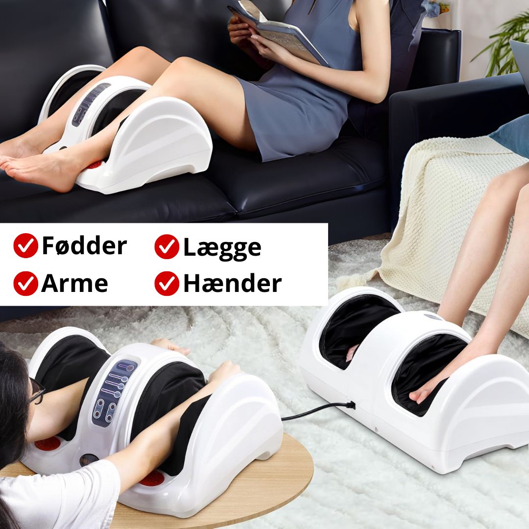 Fod- og lægmassageapparat med varme og fjernbetjening – OUTLET – produktbillede 6