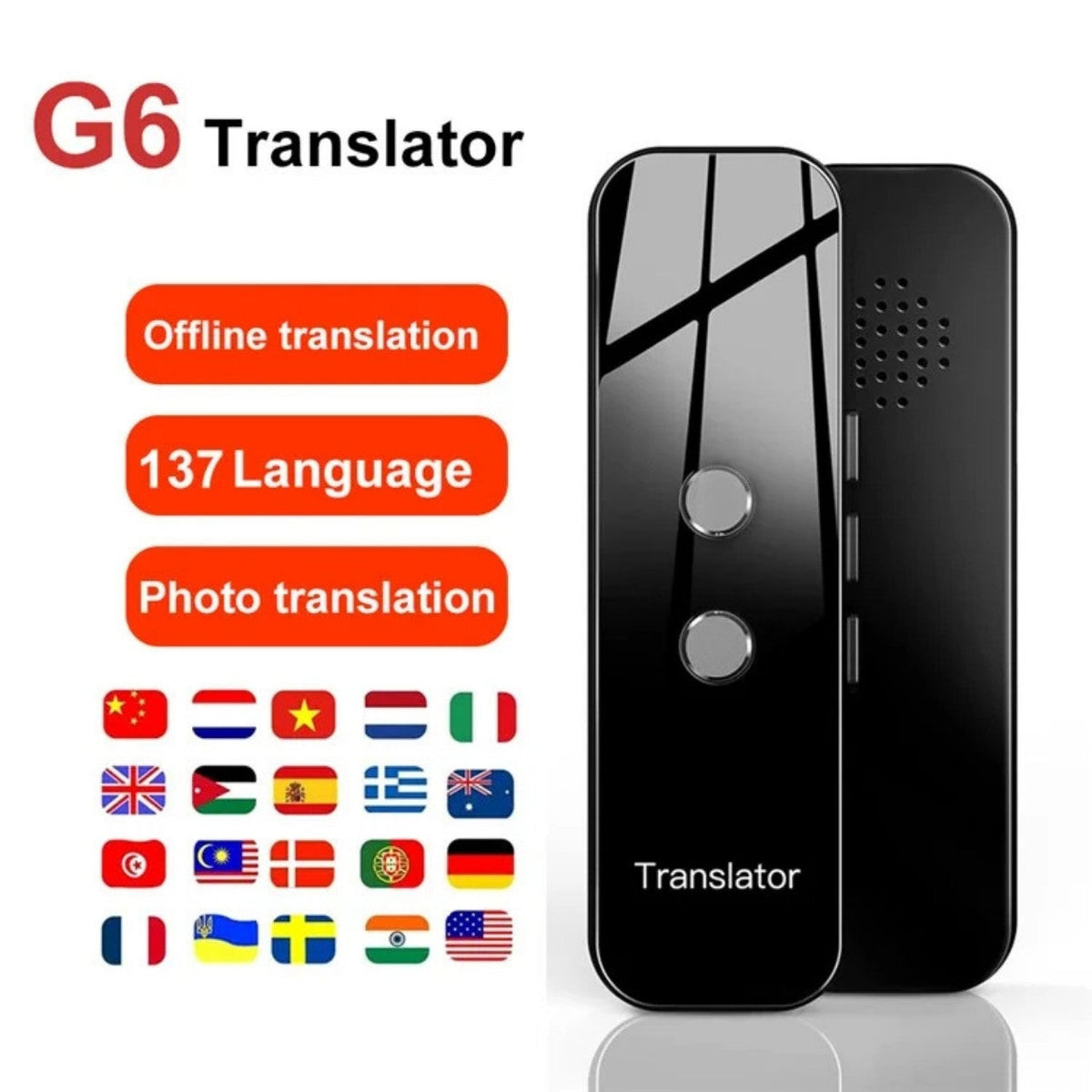 VoiceTranslator - Bærbar Sprog Stemmeoversætter Kommunikationsenhed