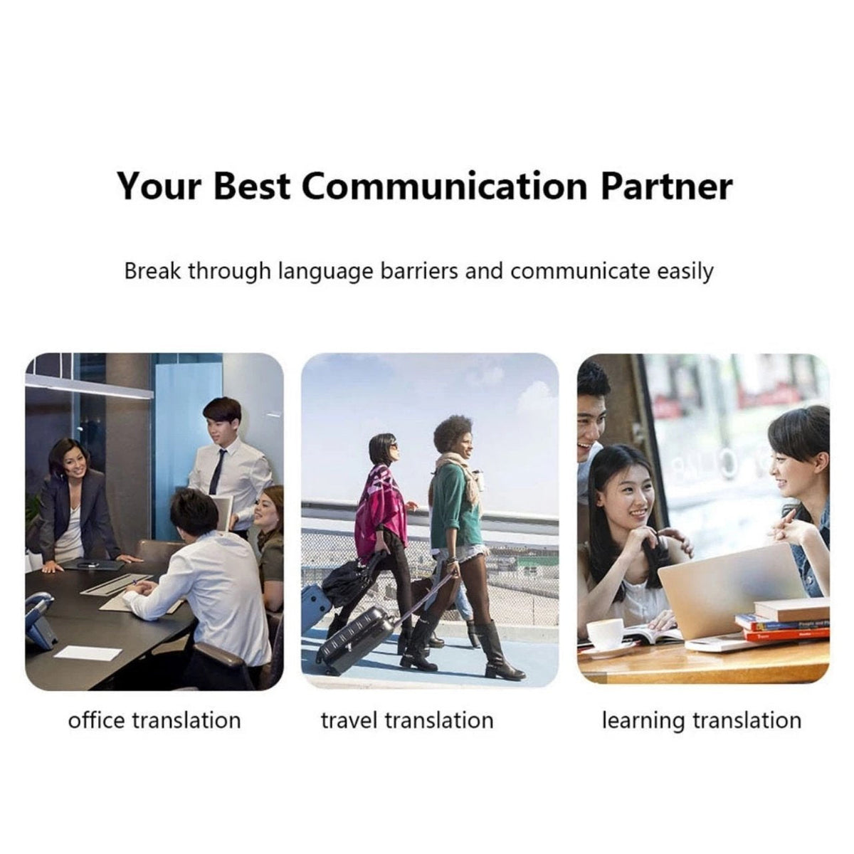 VoiceTranslator - Bærbar Sprog Stemmeoversætter Kommunikationsenhed