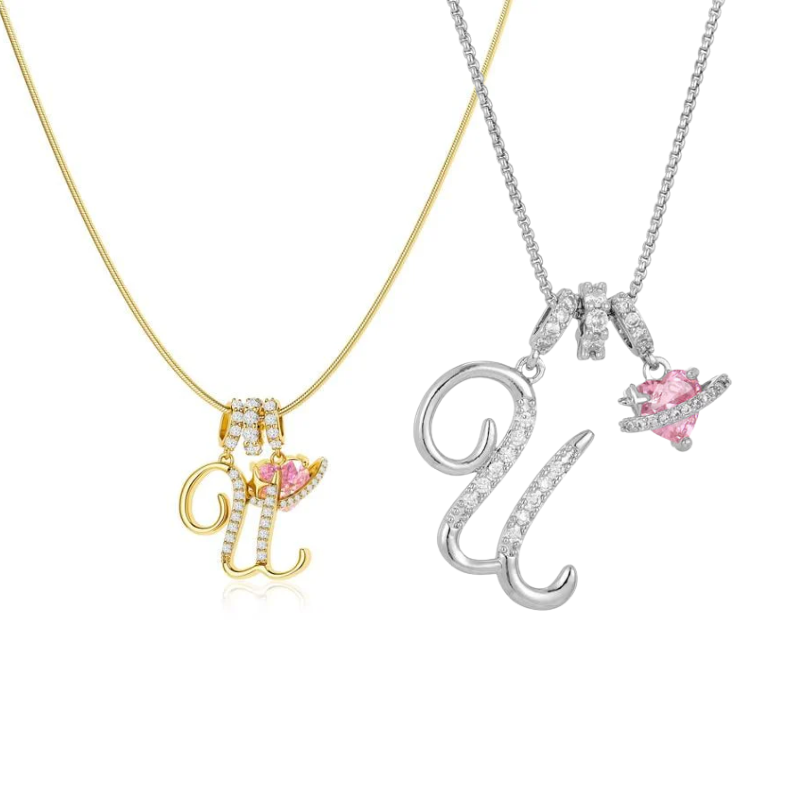 Jewelance™ PendantNecklace 1+1 GRATIS - Elegant Initial Vedhæng Mode Halskæde