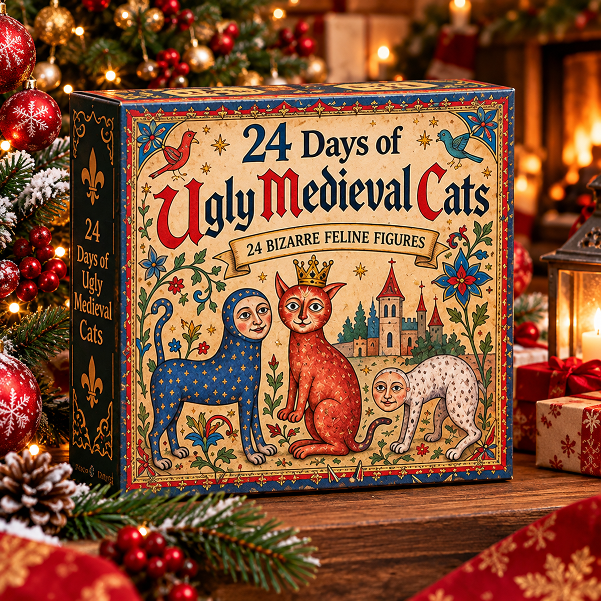 Kletshuts™ MedievalCats - 24 Dage Middelalderlige Underlige Katte Juleoverraskelse Adventskalender